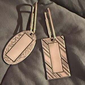 Engravable Silver-Tone Kuggage Tags or Key Chains